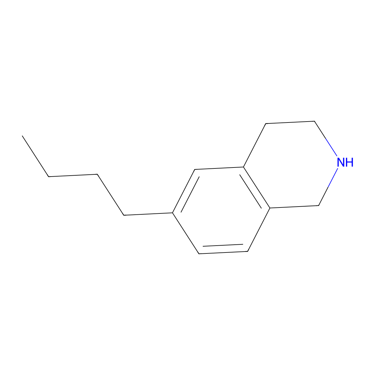 6-Butyl-1,2,3,4-tetrahydroisoquinoline molecular structure, CAS 404576-45-0