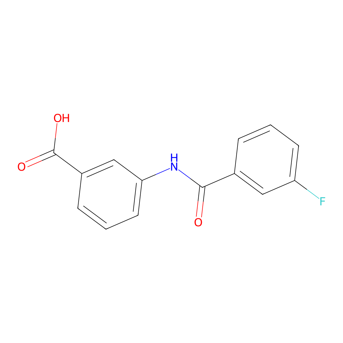 3-(3-Fluorobenzamido)benzoic acid molecular structure, CAS 404584-53-8
