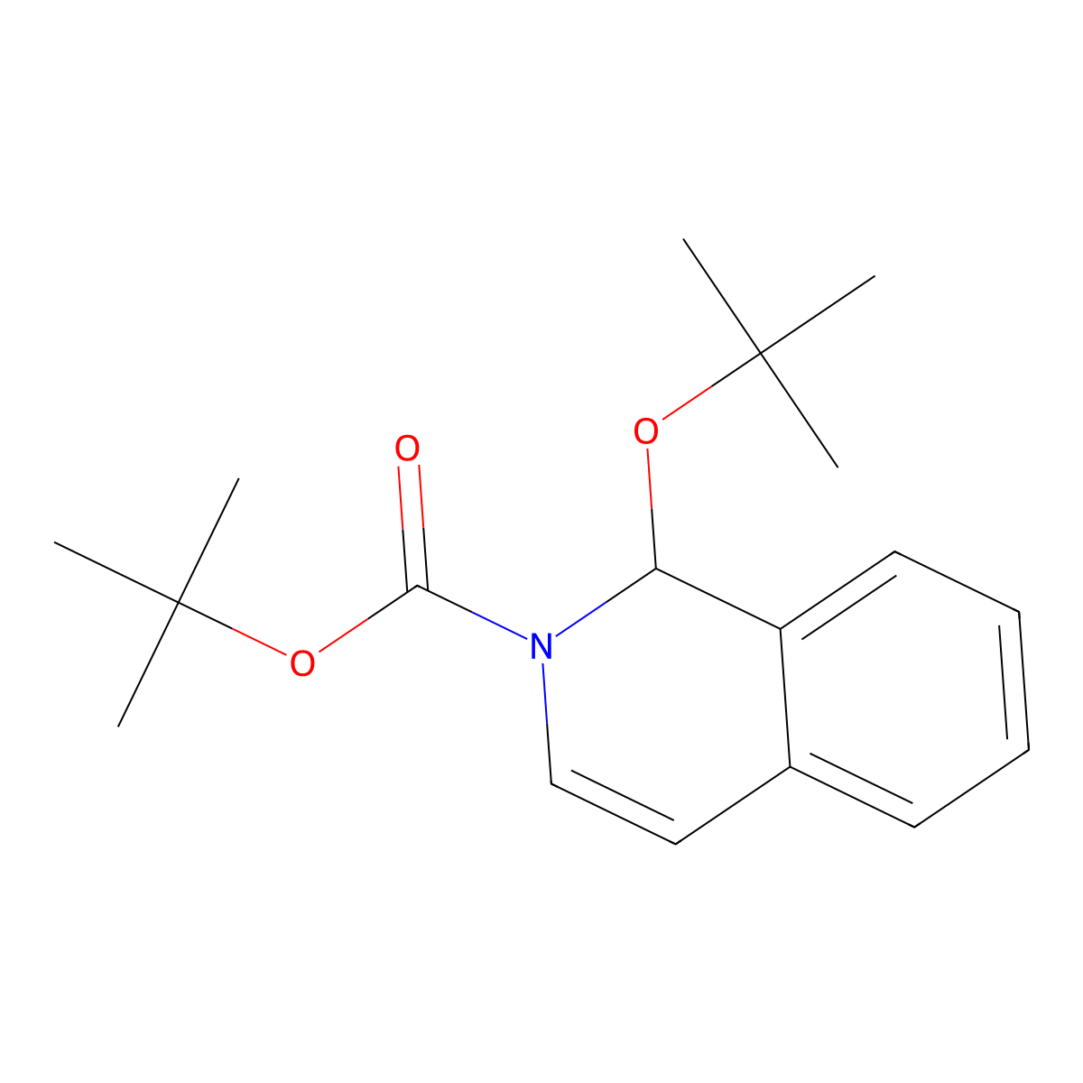 Boc-1-tert-butoxy-1,2-dihydroisoquinoline molecular structure, CAS 404586-94-3