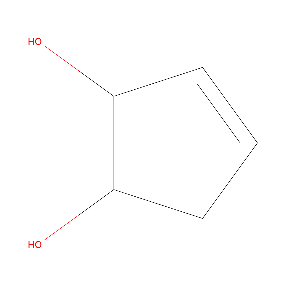 3-Cyclopentene-1,2-diol molecular structure, CAS 40459-97-0