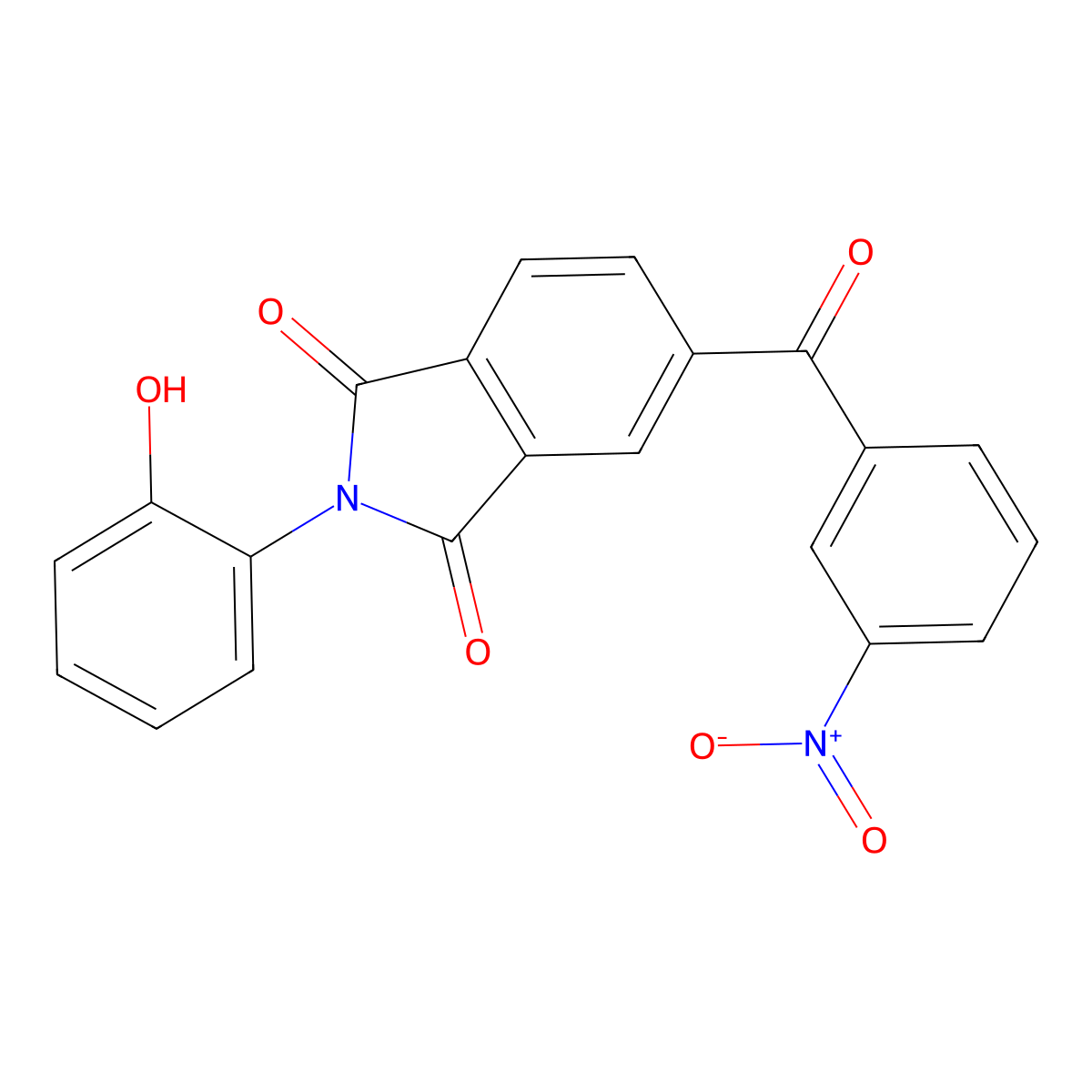 2-(2-Hydroxyphenyl)-5-(3-nitrobenzoyl)isoindole-1,3-dione molecular structure, CAS 404591-21-5