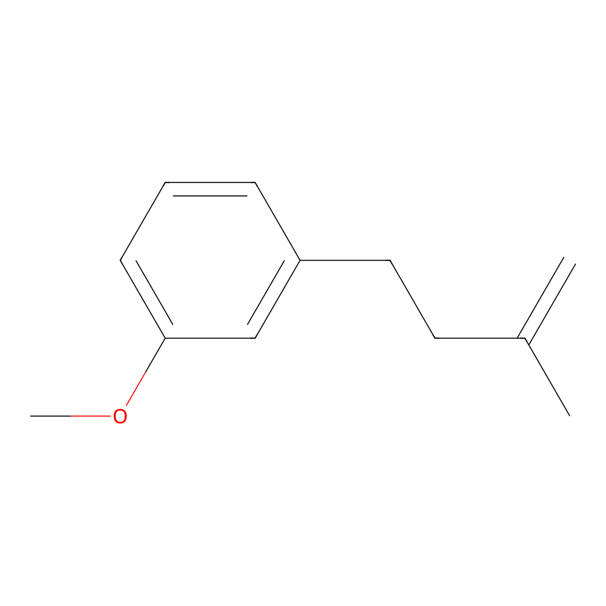 1-Methoxy-3-(3-methyl-3-butenyl)benzene molecular structure, CAS 40463-03-4
