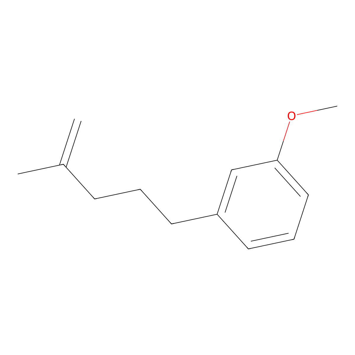 5-(3-Methoxyphenyl)-2-methyl-1-pentene molecular structure, CAS 40463-26-1