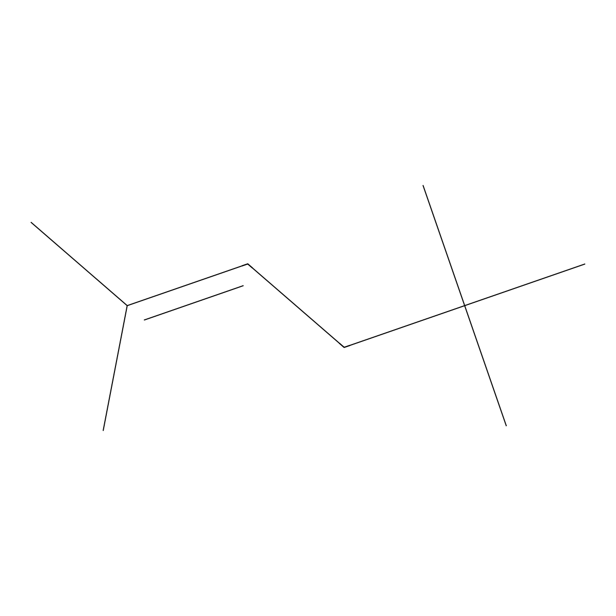 2,5,5-Trimethyl-2-hexene molecular structure, CAS 40467-04-7