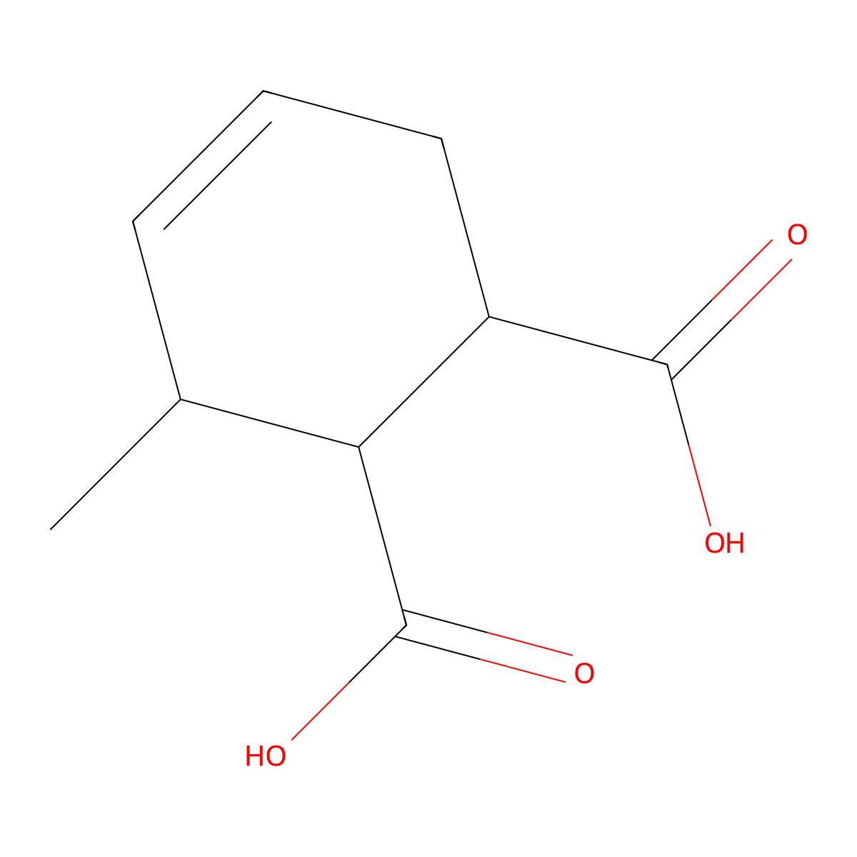 3-Methylcyclohex-4-ene-1,2-dicarboxylic acid molecular structure, CAS 40469-16-7