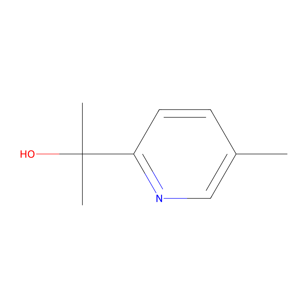 2-(5-Methylpyridin-2-YL)propan-2-OL molecular structure, CAS 40472-51-3
