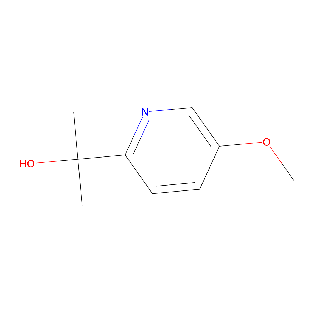 2-(5-Methoxypyridin-2-yl)propan-2-ol molecular structure, CAS 40472-82-0