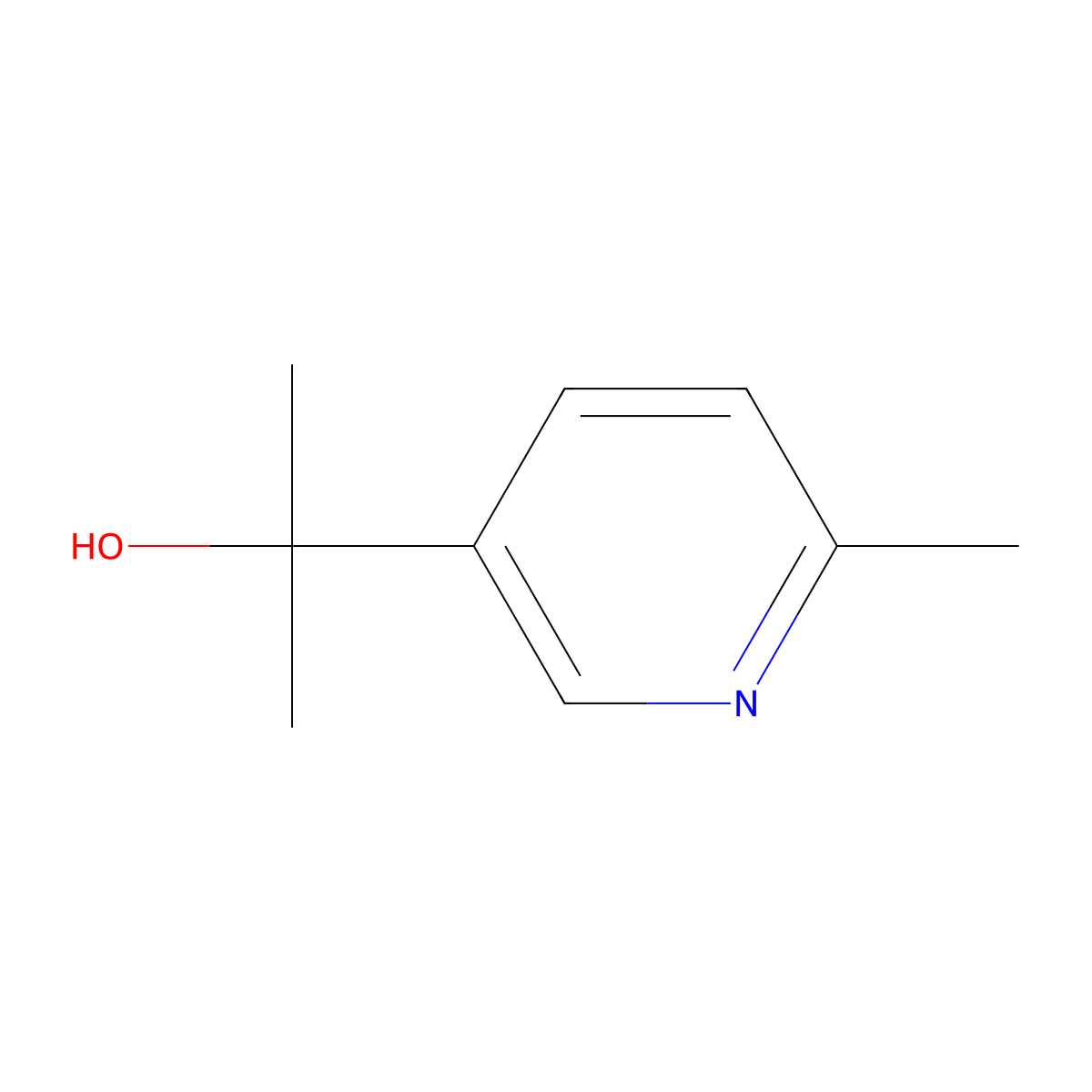 2-(6-Methylpyridin-3-yl)propan-2-ol molecular structure, CAS 40472-90-0