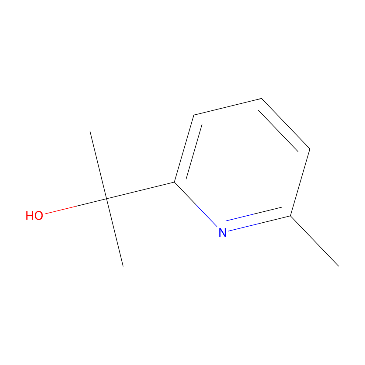 2-(6-Methylpyridin-2-YL)propan-2-OL molecular structure, CAS 40472-92-2