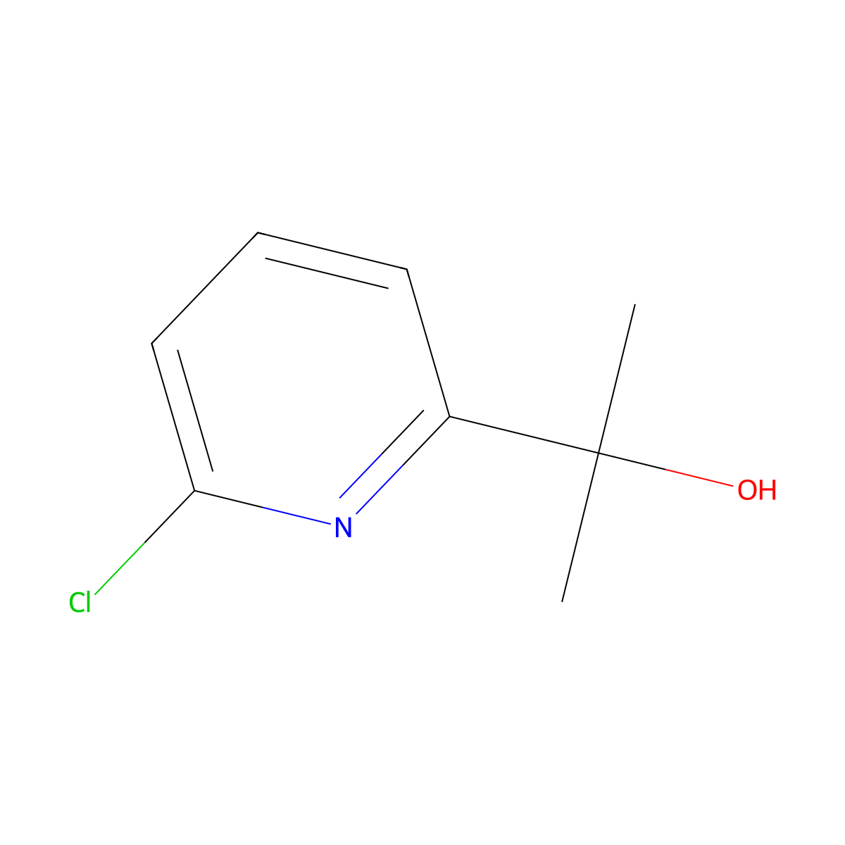2-(6-Chloropyridin-2-yl)propan-2-ol molecular structure, CAS 40472-97-7