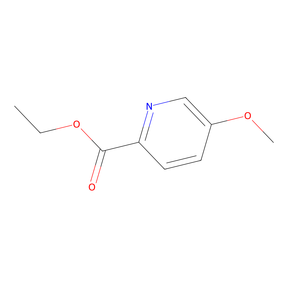 Ethyl 5-methoxypicolinate molecular structure, CAS 40473-03-8