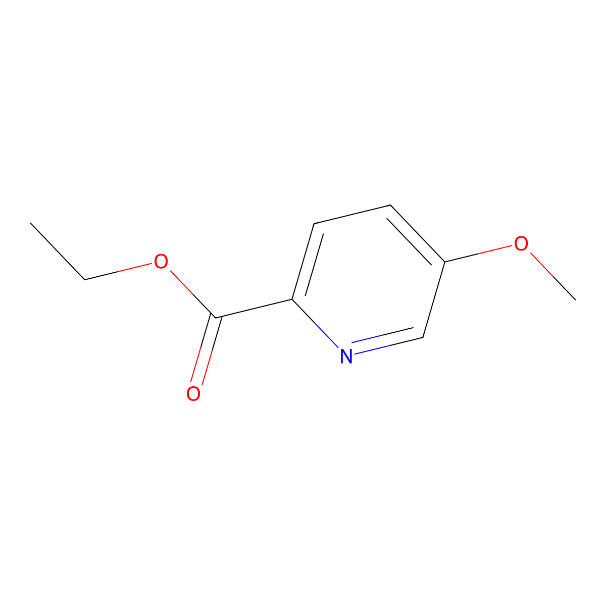 Ethyl 5-methoxypicolinate molecular structure, CAS 40473-03-8