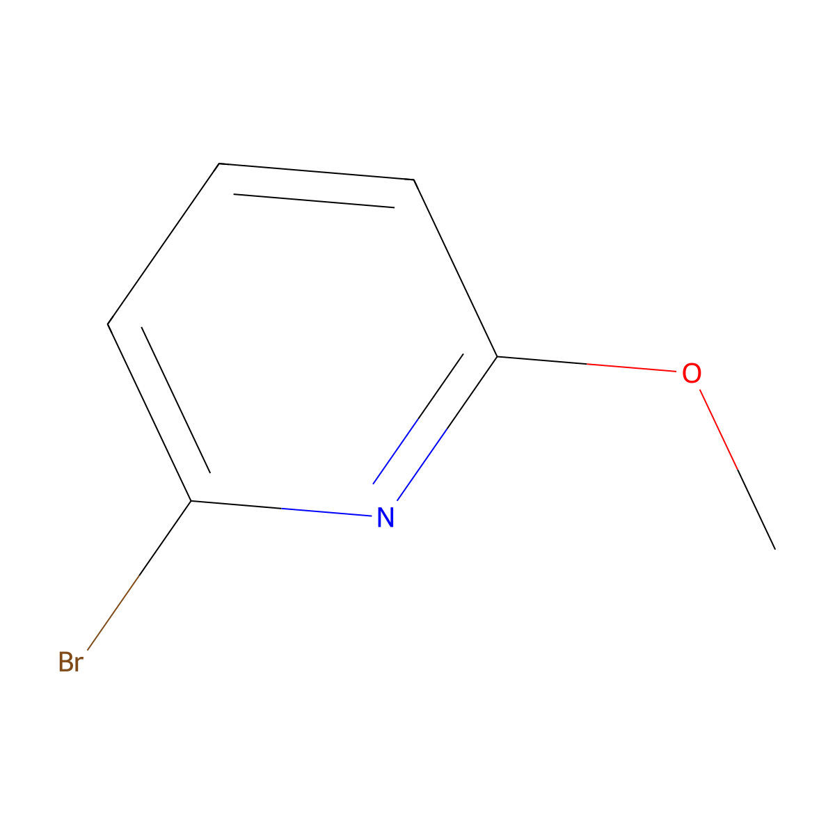 2-Bromo-6-methoxypyridine molecular structure, CAS 40473-07-2