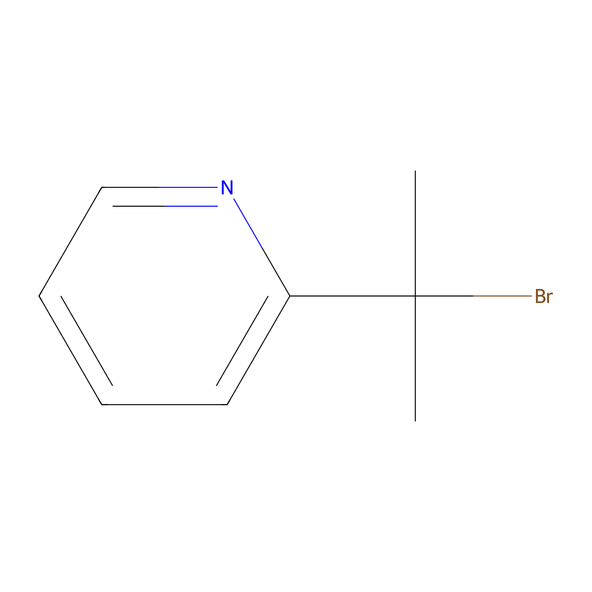 2-(2-Bromopropan-2-yl)pyridine molecular structure, CAS 40473-18-5