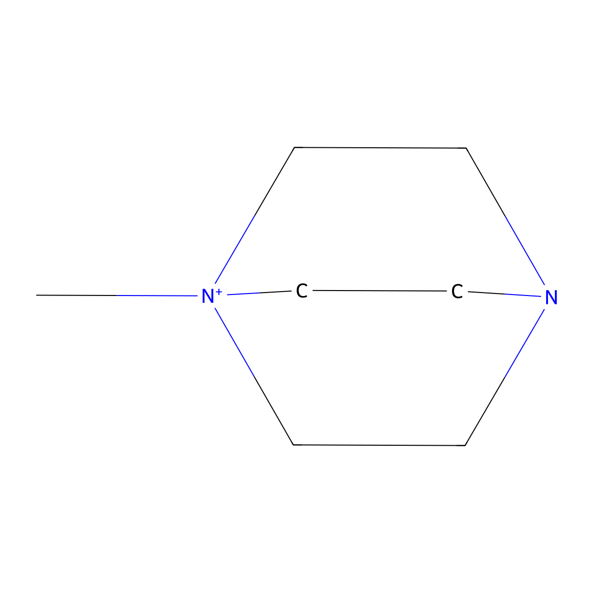 1-methyl-4-Aza-1-azoniabicyclo[2.2.2Joctane molecular structure, CAS 40473-48-1
