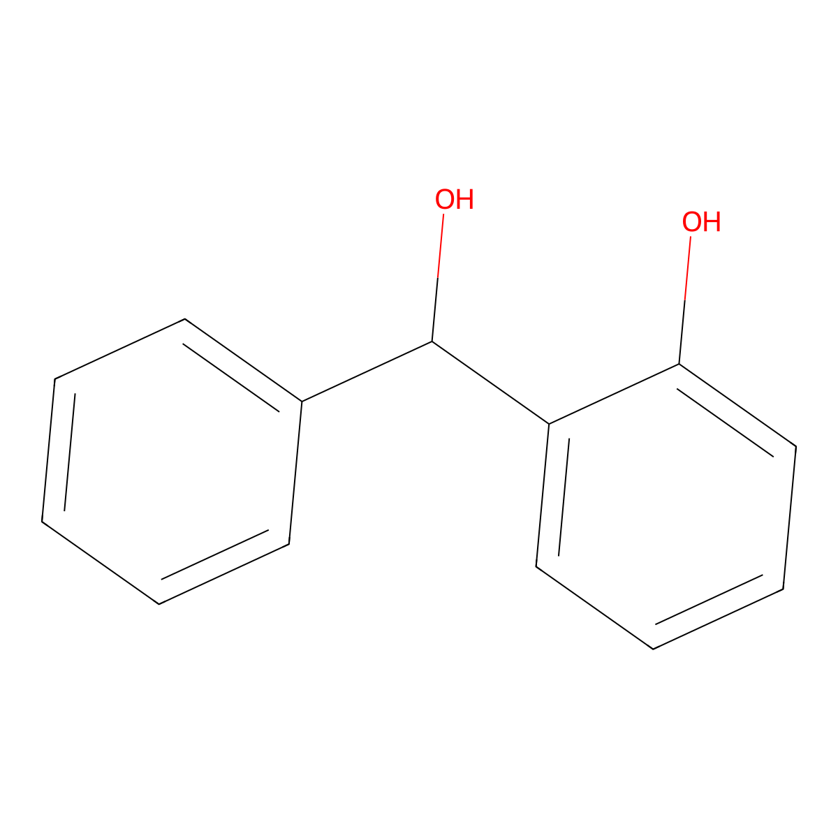 2-[Hydroxy(phenyl)methyl]phenol molecular structure, CAS 40473-50-5