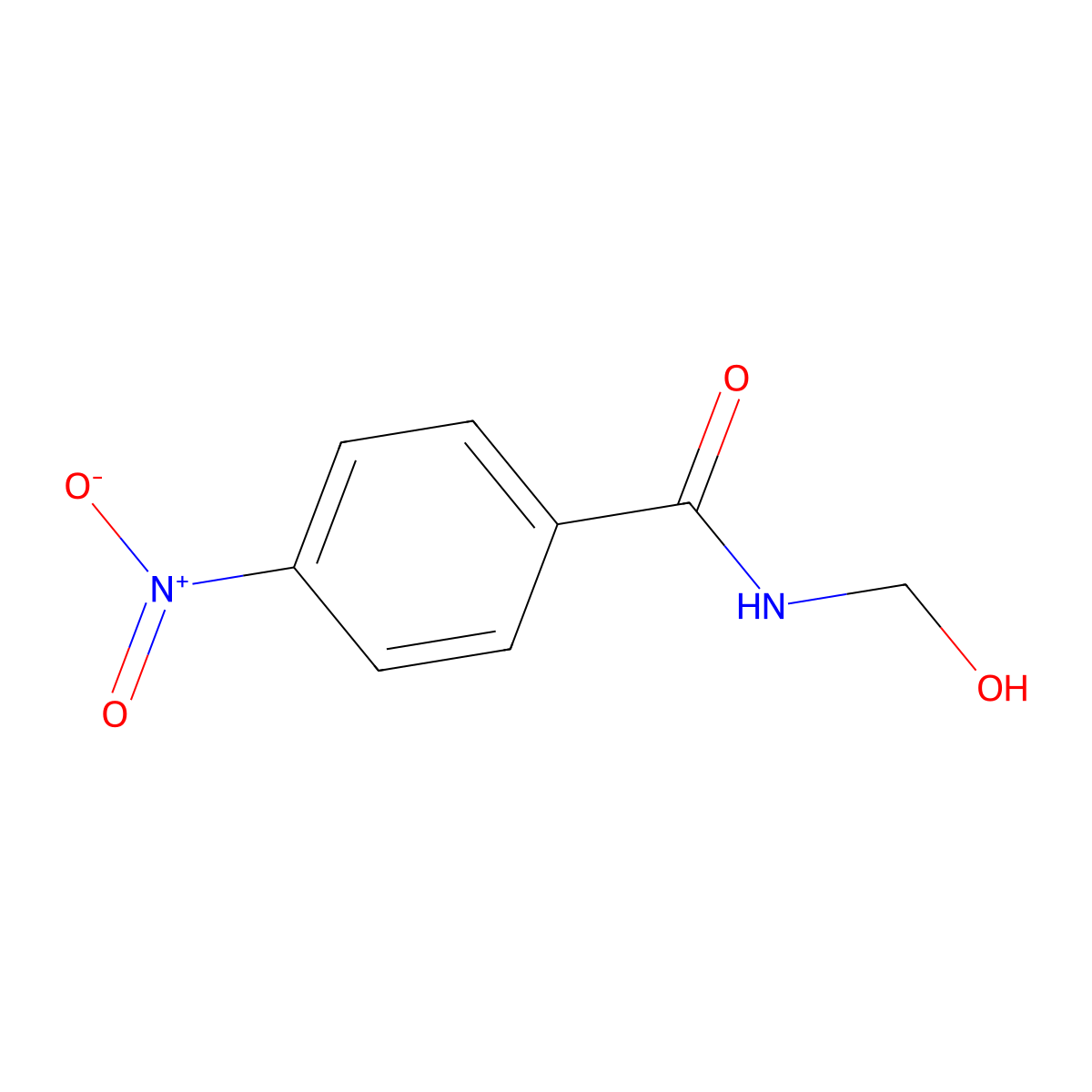 N-(hydroxymethyl)-4-nitrobenzamide molecular structure, CAS 40478-12-4