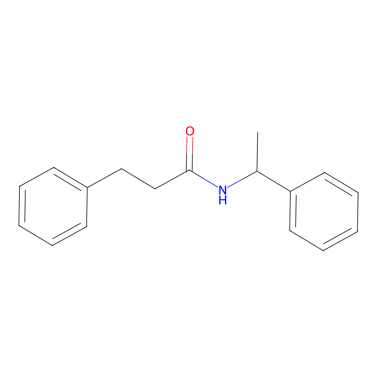 3-Phenyl-N-(1-phenylethyl)propanimidic acid molecular structure, CAS 40478-40-8
