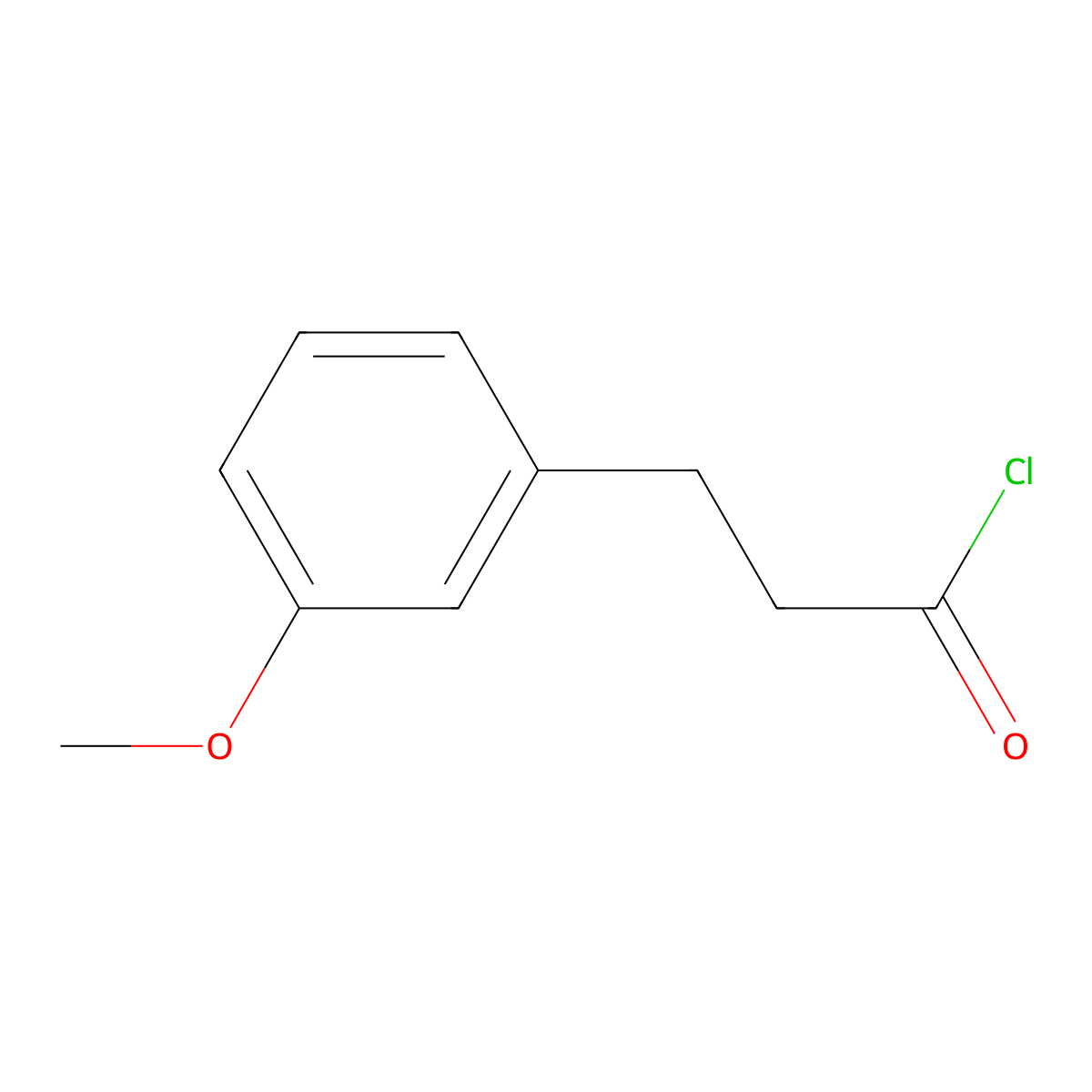 3-(3-Methoxyphenyl)propanoyl chloride molecular structure, CAS 40478-49-7