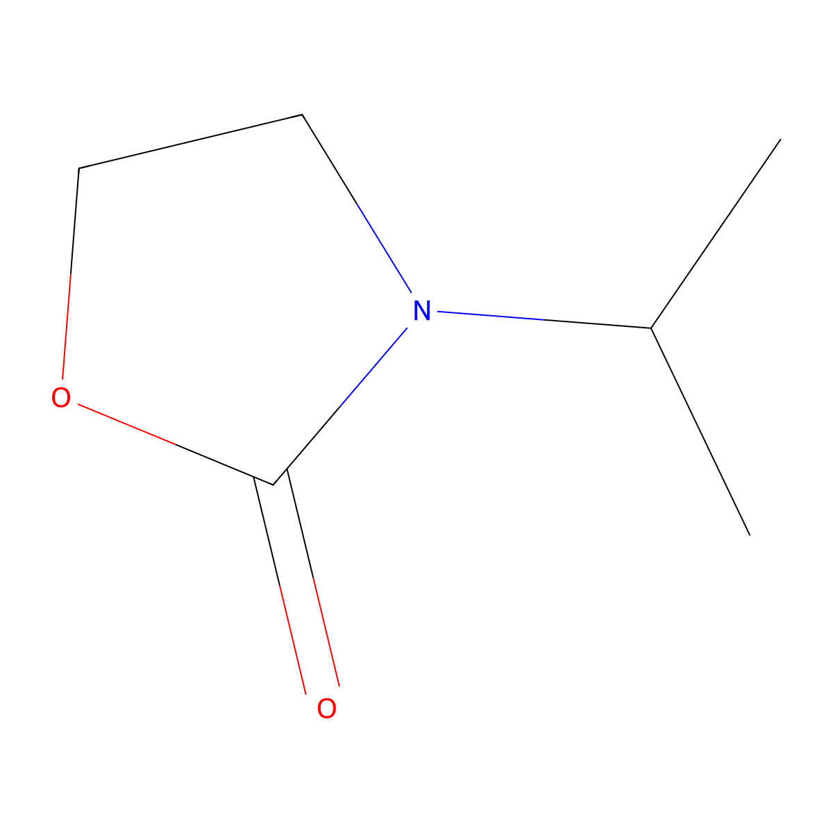 3-Isopropyl-1,3-oxazolidin-2-one molecular structure, CAS 40482-44-8