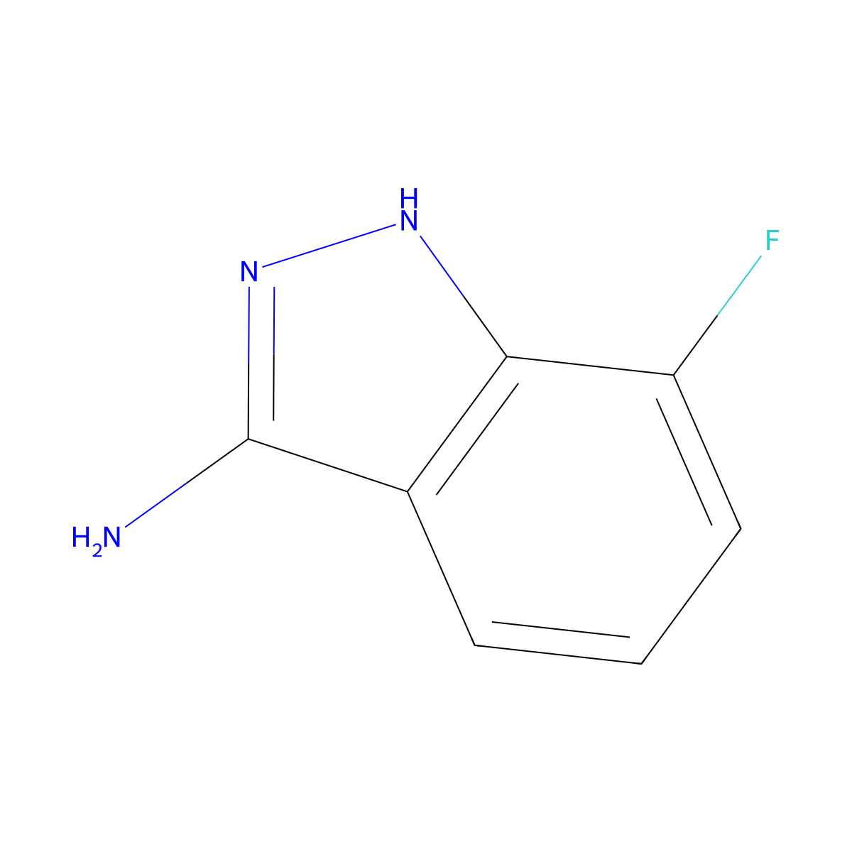 7-fluoro-1H-indazol-3-amine molecular structure, CAS 404827-60-7
