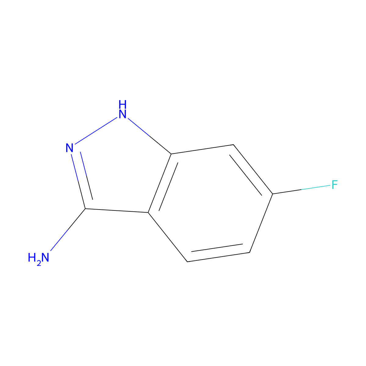 6-fluoro-1H-indazol-3-amine molecular structure, CAS 404827-75-4