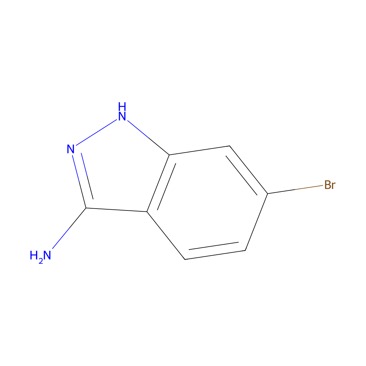 6-bromo-1H-indazol-3-amine molecular structure, CAS 404827-77-6