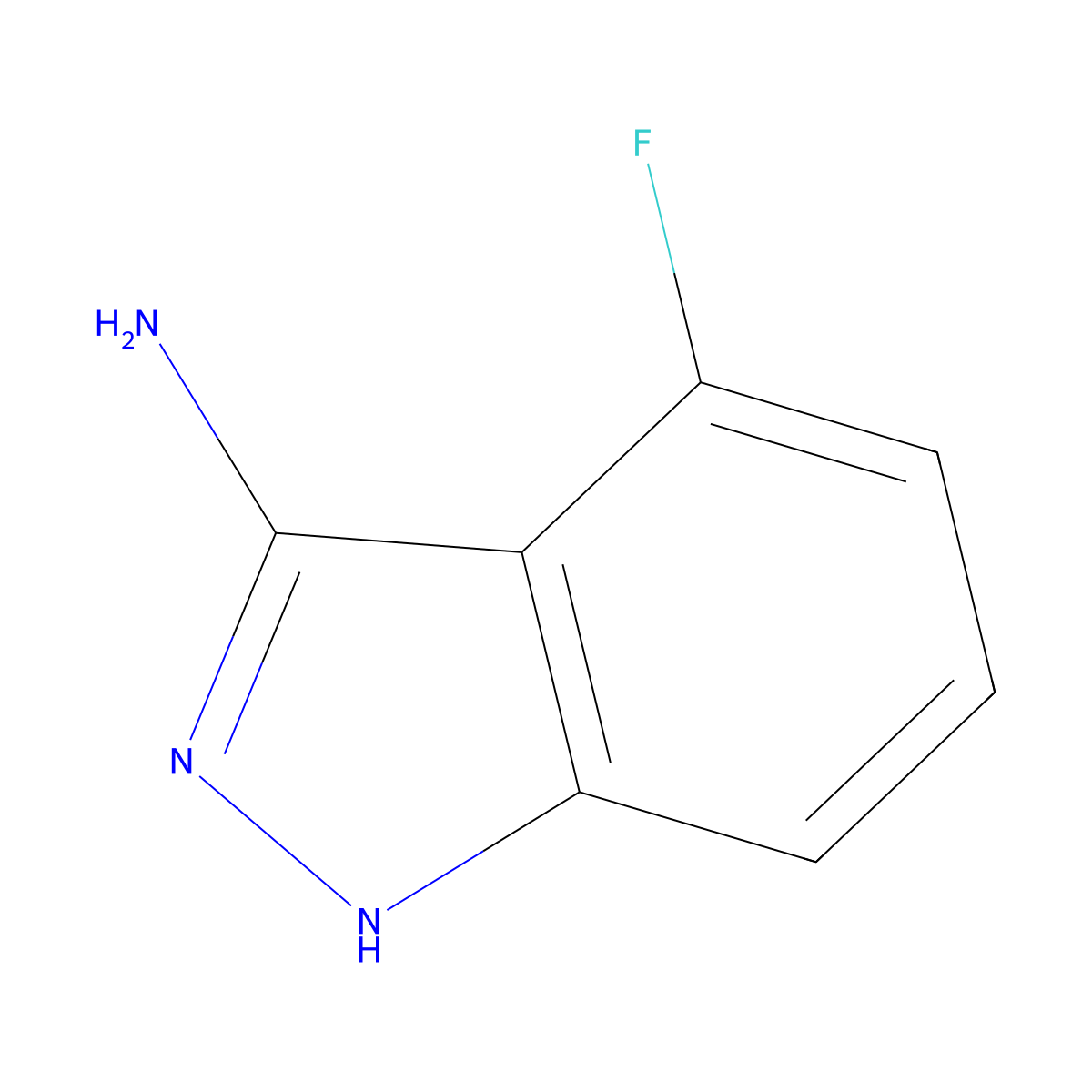 4-fluoro-1H-indazol-3-amine molecular structure, CAS 404827-78-7