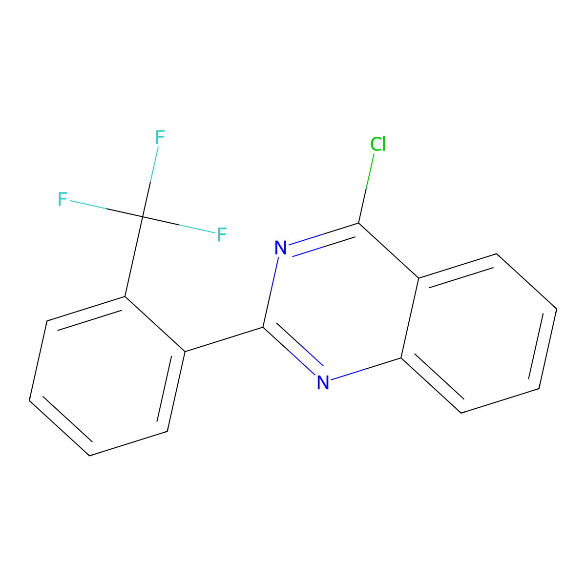 4-Chloro-2-[2-(trifluoromethyl)phenyl]quinazoline molecular structure, CAS 404827-94-7