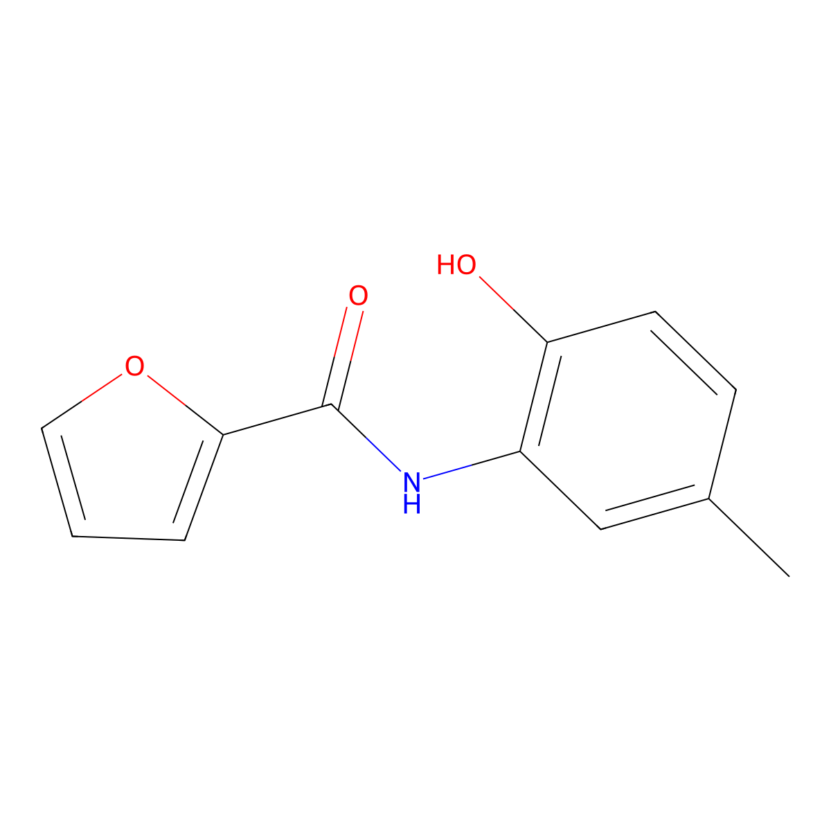 N-(2-hydroxy-5-methylphenyl)furan-2-carboxamide molecular structure, CAS 404835-85-4
