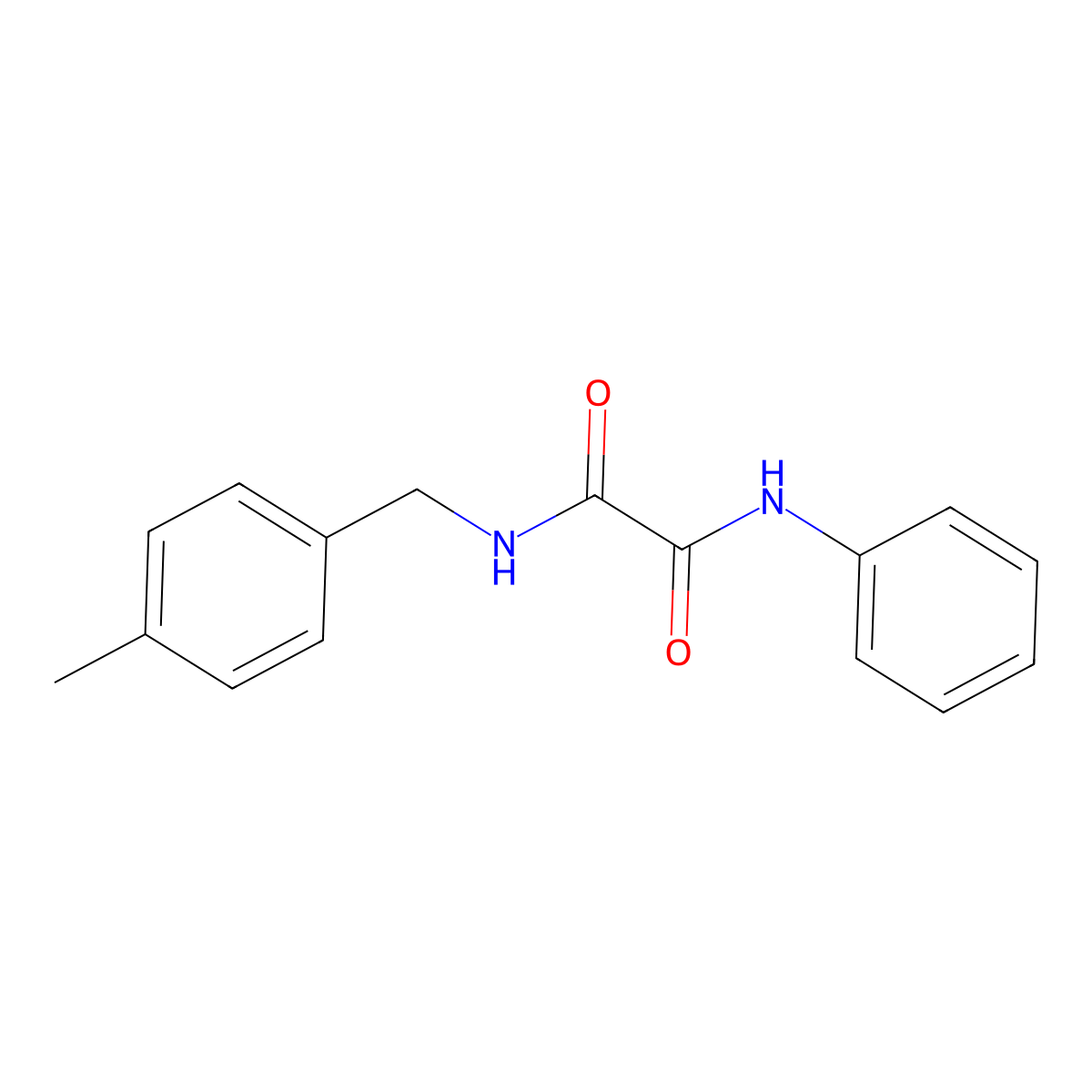 N-(4-methylbenzyl)-N'-phenylethanediamide molecular structure, CAS 404837-98-5