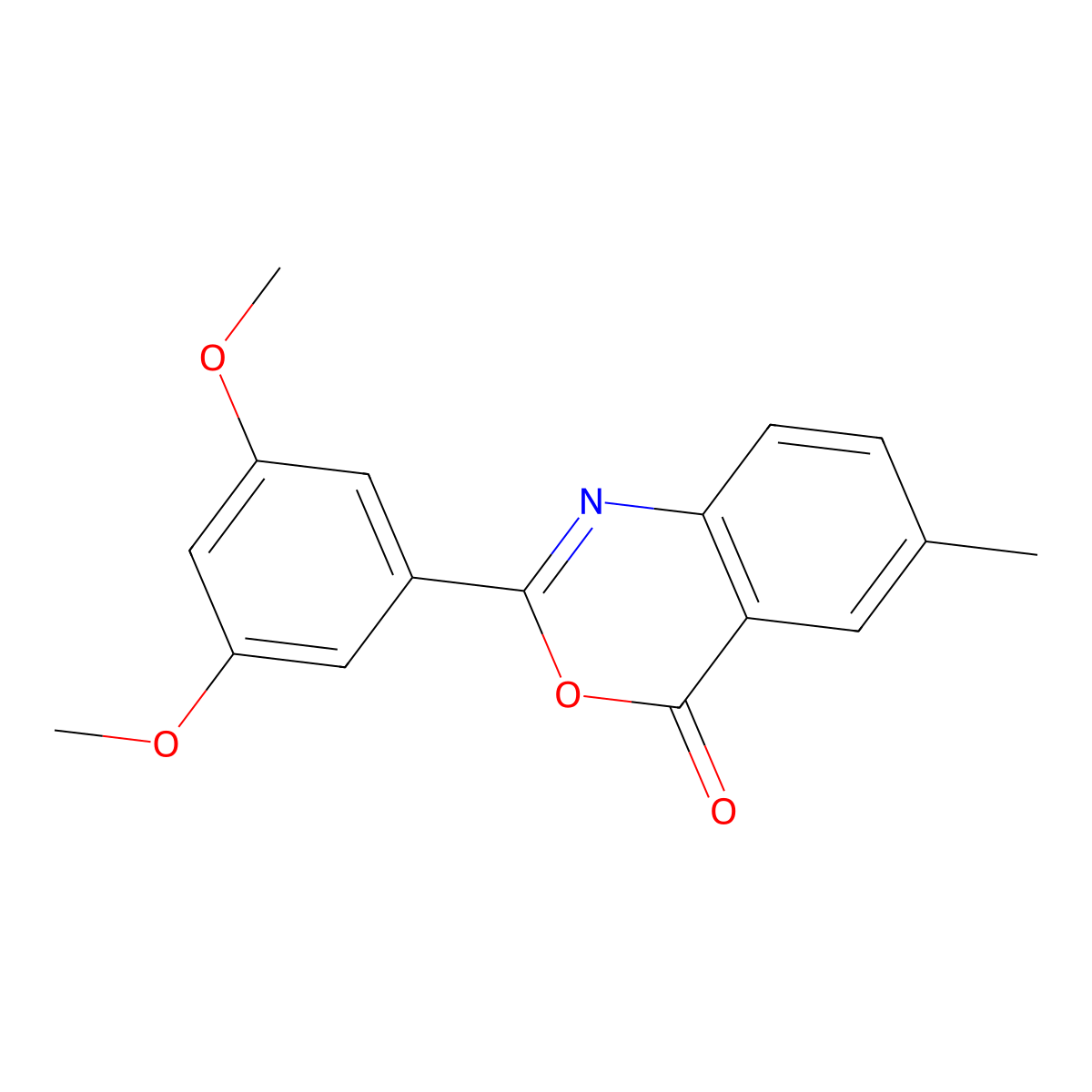 2-(3,5-Dimethoxyphenyl)-6-methyl-3,1-benzoxazin-4-one molecular structure, CAS 404838-04-6