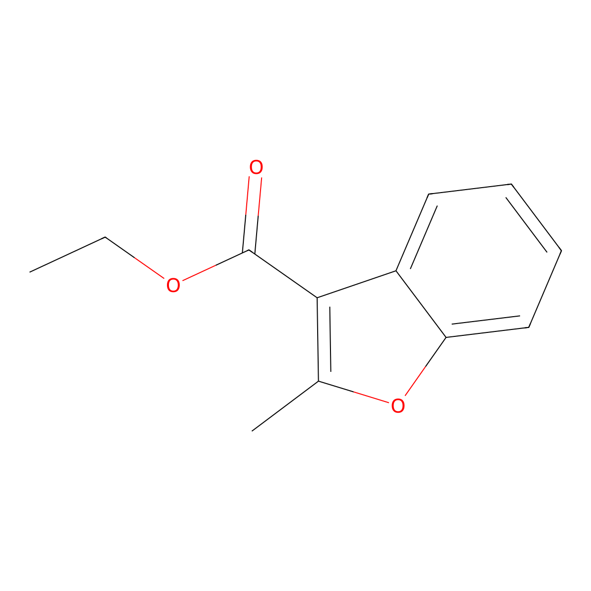Ethyl 2-Methylbenzofuran-3-carboxylate molecular structure, CAS 40484-97-7