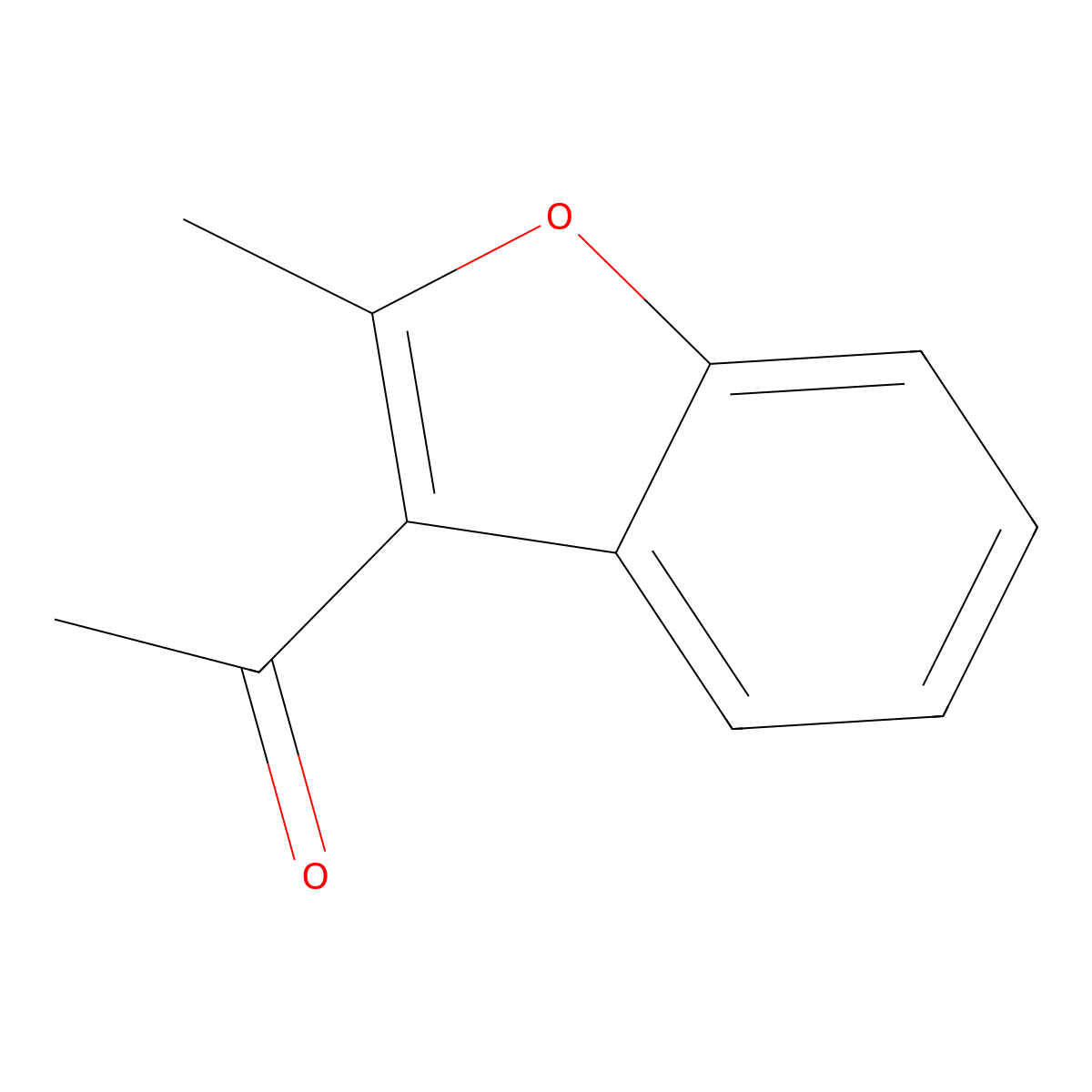 Ethanone, 1-(2-methyl-3-benzofuranyl)- molecular structure, CAS 40484-98-8