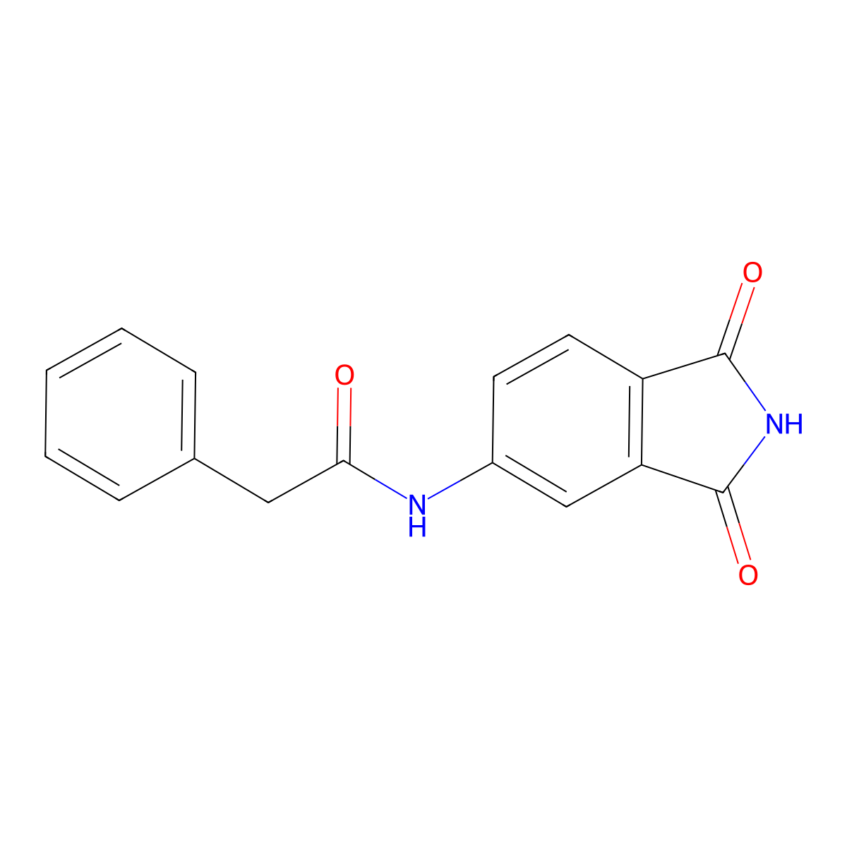 N-(1,3-dioxo-2,3-dihydro-1H-isoindol-5-yl)-2-phenylacetamide molecular structure, CAS 404840-37-5