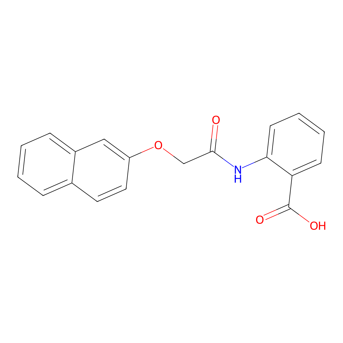 2-[(2-naphthalen-2-yloxyacetyl)amino]benzoic Acid molecular structure, CAS 404842-10-0