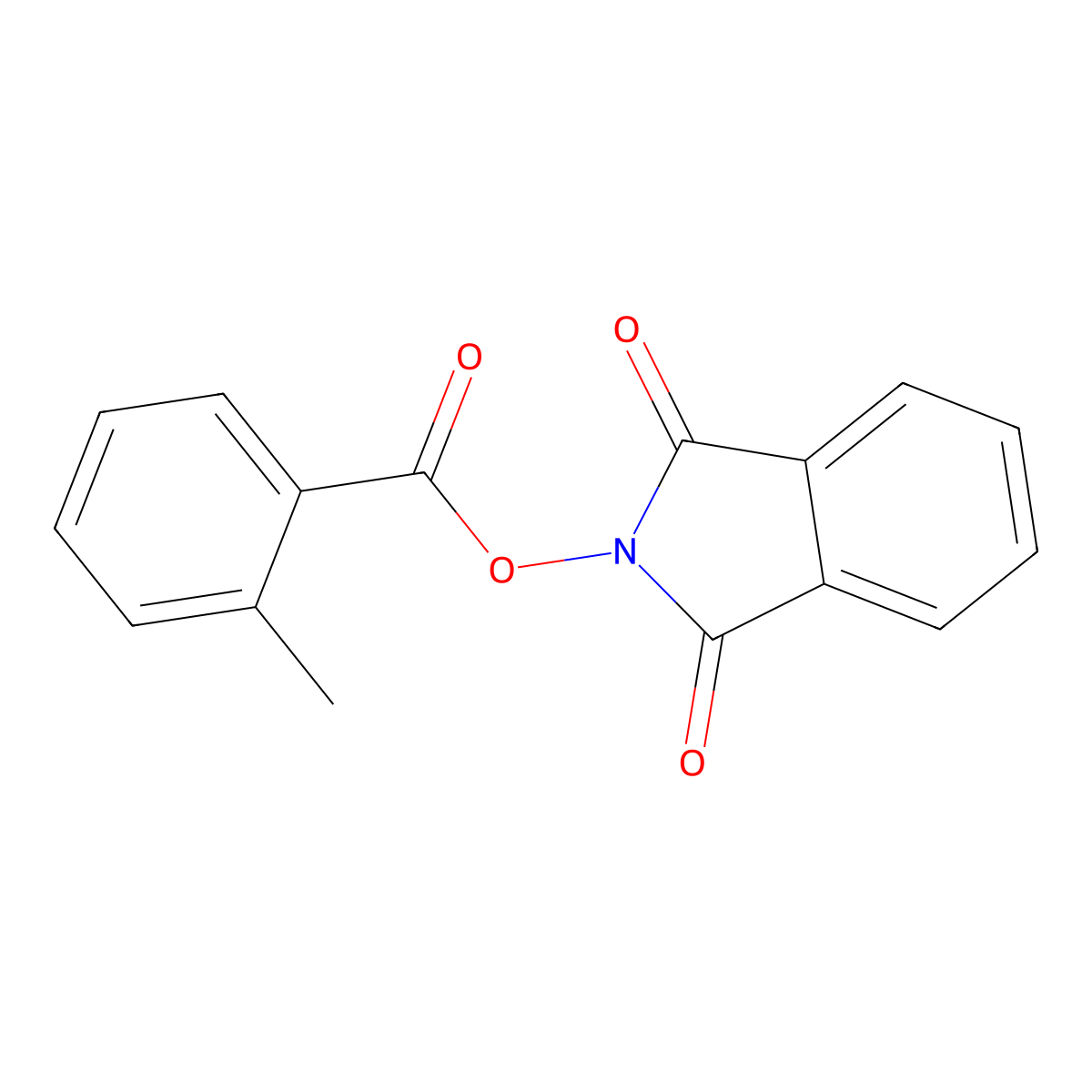 1,3-Dihydro-1,3-dioxo-2H-isoindol-2-YL 2-methylbenzoate molecular structure, CAS 404857-24-5