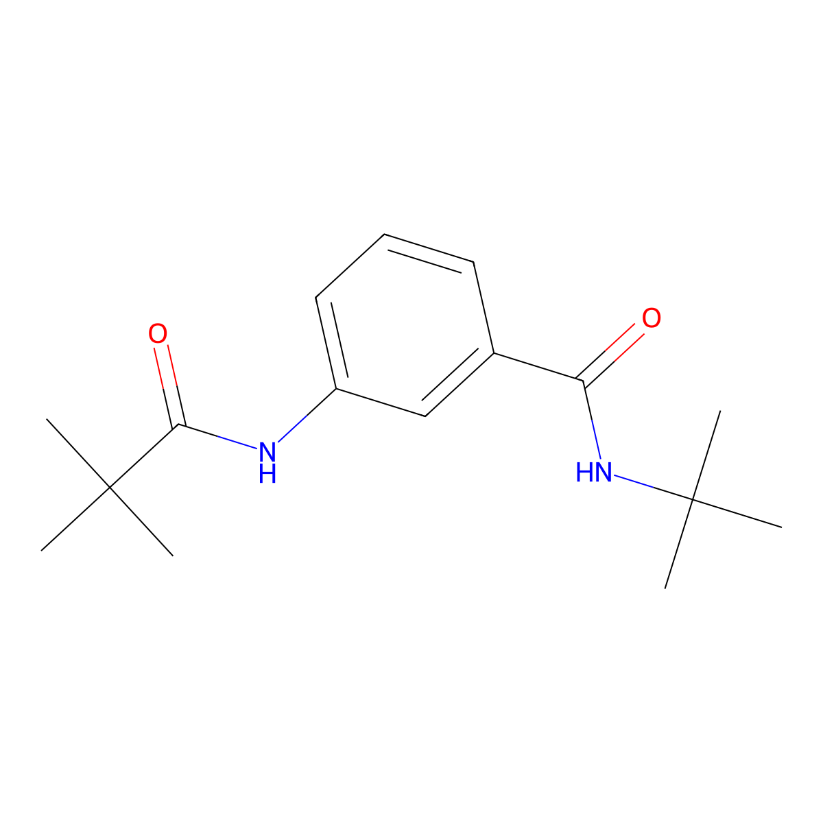 N-tert-butyl-3-(2,2-dimethylpropanoylamino)benzamide molecular structure, CAS 404858-24-8