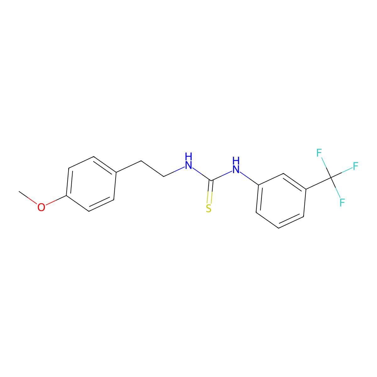 1-[2-(4-Methoxyphenyl)ethyl]-3-[3-(trifluoromethyl)phenyl]thiourea molecular structure, CAS 404861-61-6