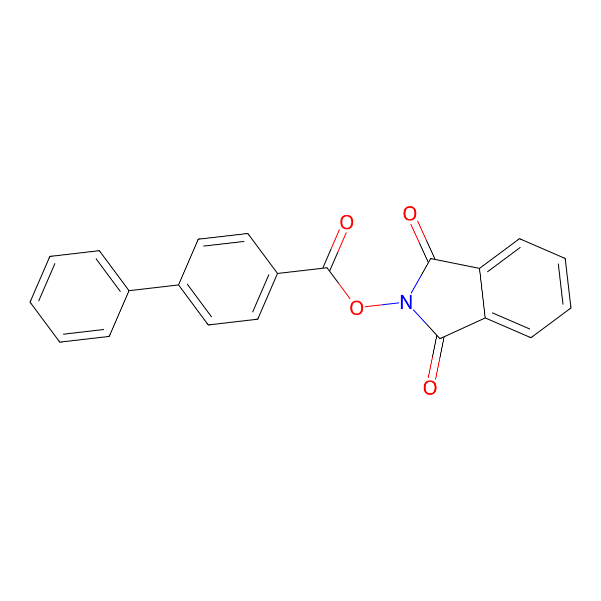 1,3-Dioxo-2,3-dihydro-1h-isoindol-2-yl 4-phenylbenzoate molecular structure, CAS 404864-03-5