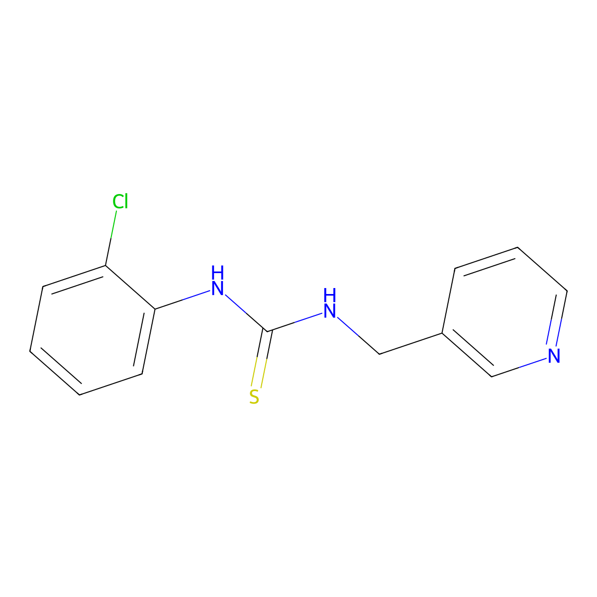 1-(2-Chlorophenyl)-3-(pyridin-3-ylmethyl)thiourea molecular structure, CAS 404865-10-7