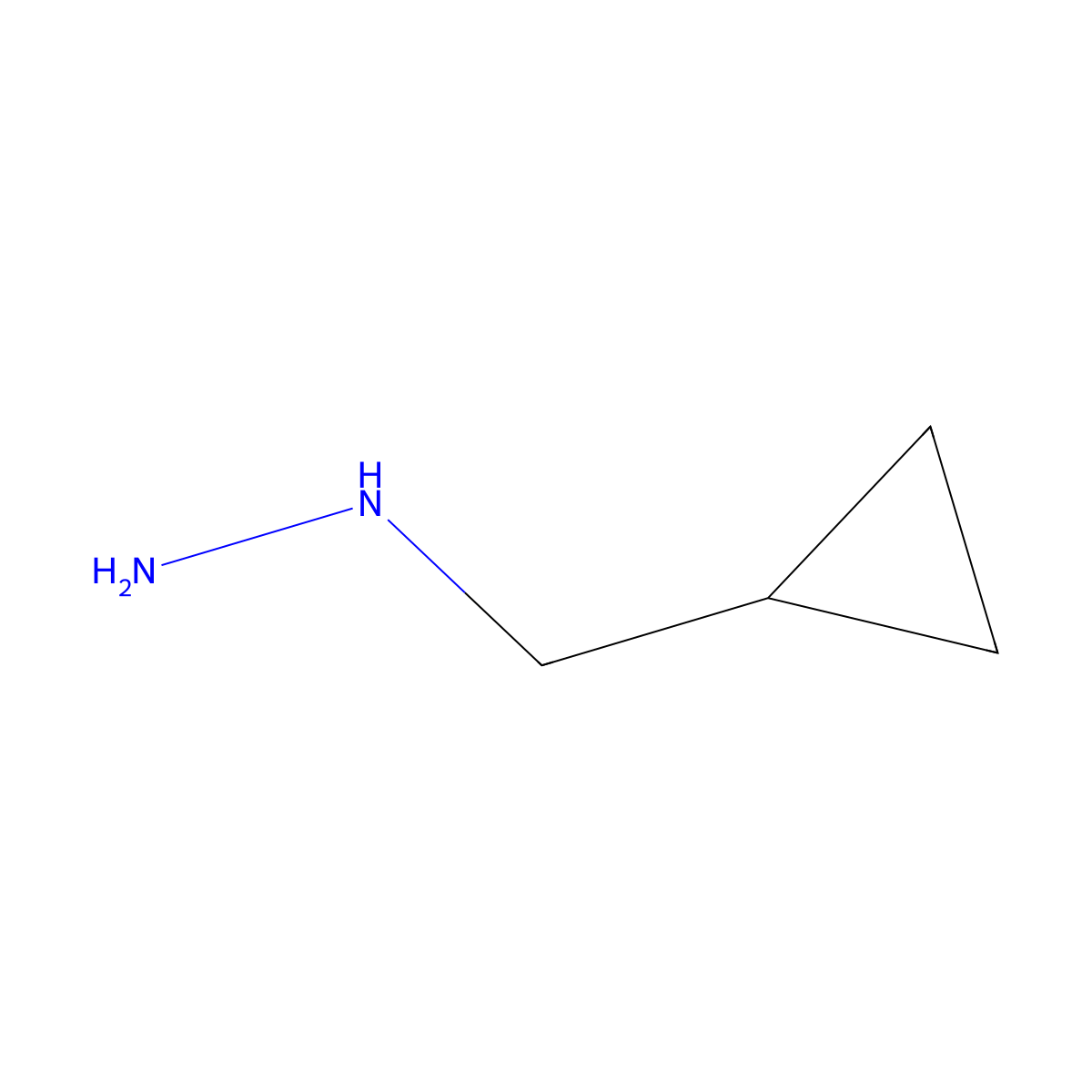(Cyclopropylmethyl)hydrazine molecular structure, CAS 40487-93-2