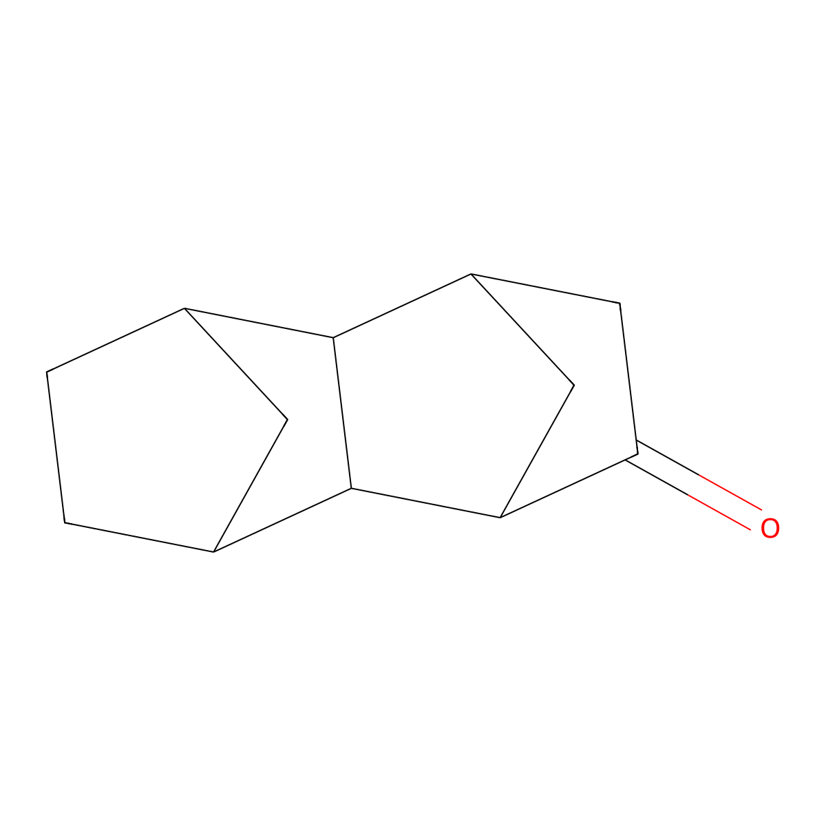 1,4:5,8-Dimethanonaphthalen-2(1H)-one, octahydro-, (1alpha,4alpha,4abeta,5beta,8beta,8abeta)- molecular structure, CAS 40488-88-8