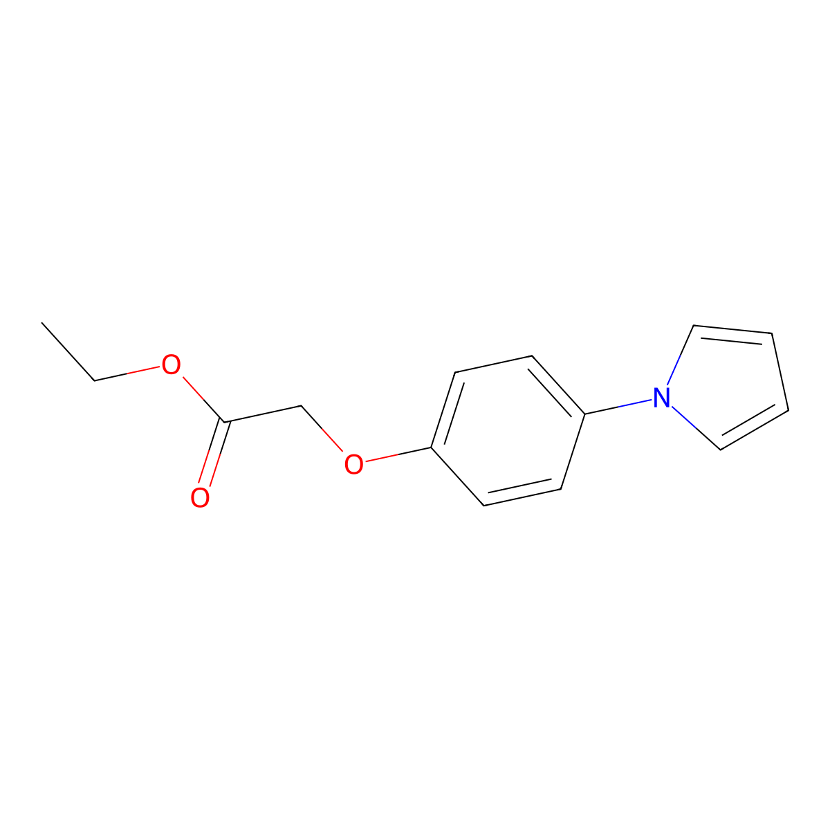 ethyl [4-(1H-pyrrol-1-yl)phenoxy]acetate molecular structure, CAS 404892-81-5