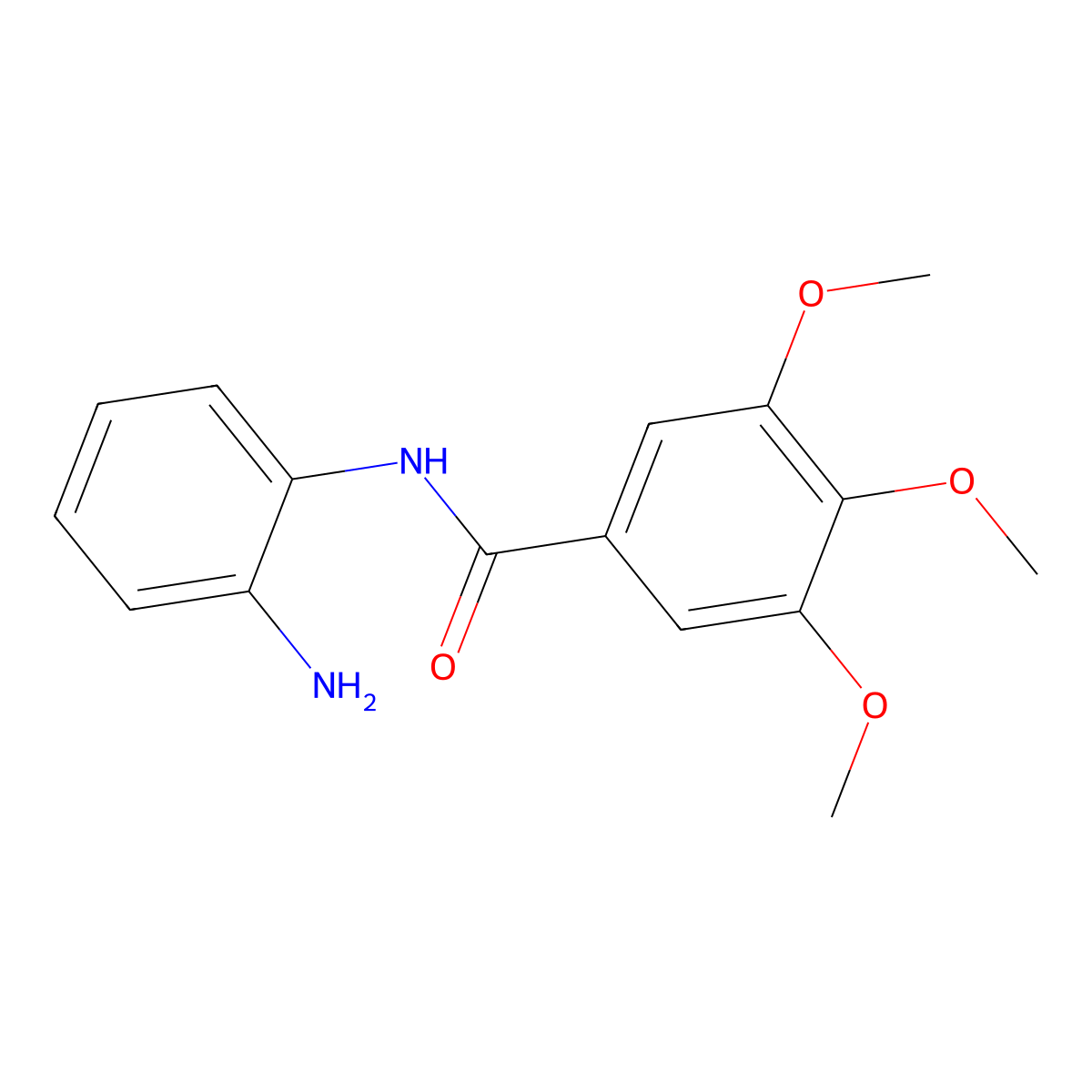 N-(2-Aminophenyl)-3,4,5-trimethoxybenzamide molecular structure, CAS 404894-28-6