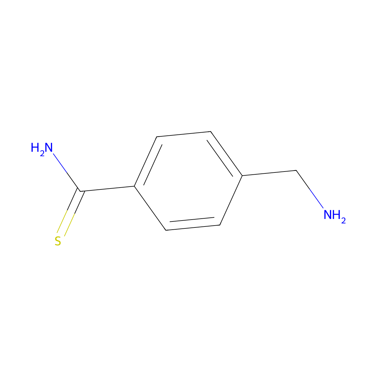 4-(Aminomethyl)benzothioamide molecular structure, CAS 404897-88-7