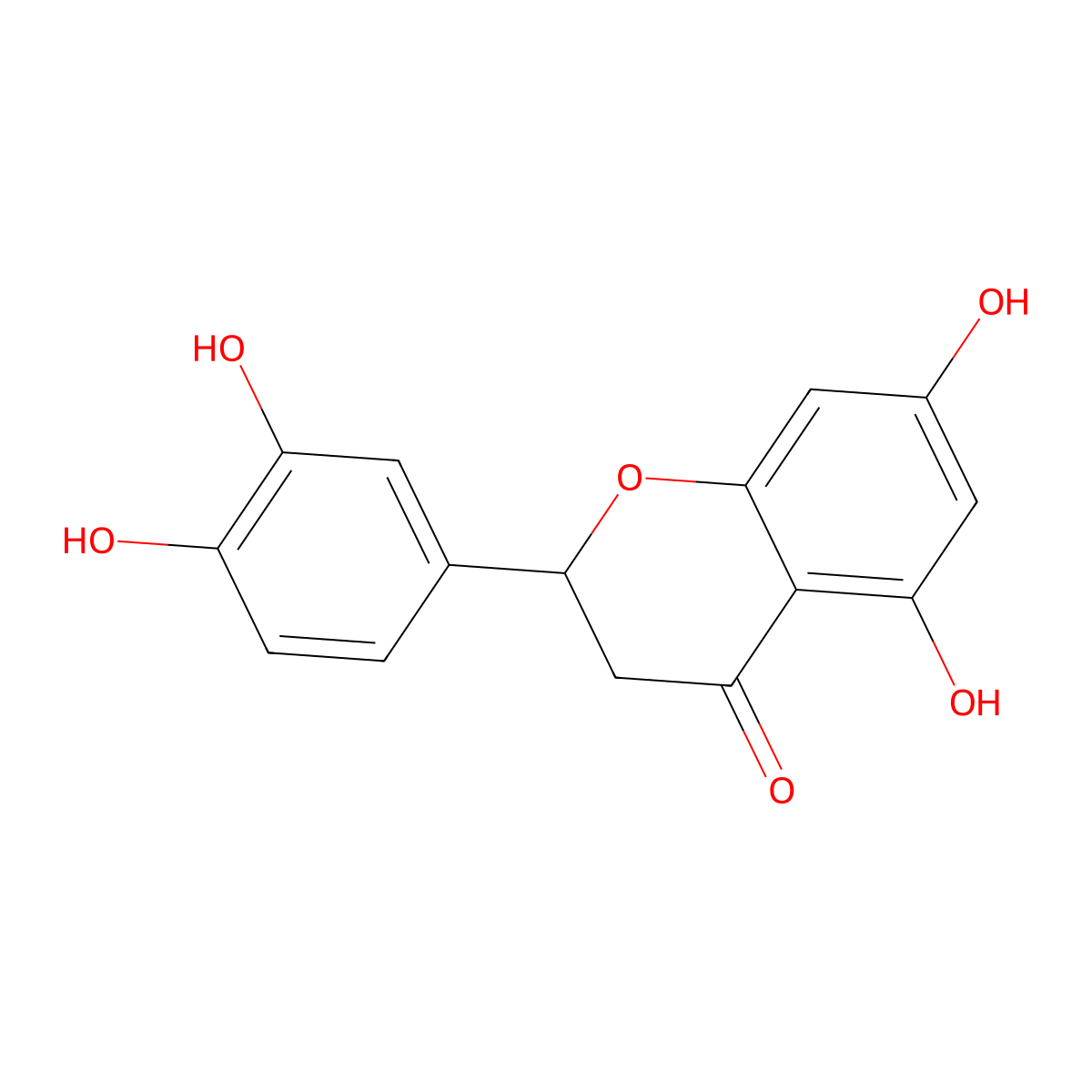 (+-)-Eriodictyol molecular structure, CAS 4049-38-1