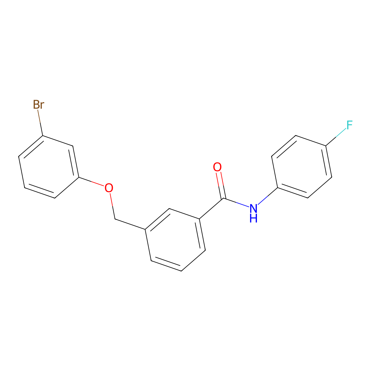 3-[(3-bromophenoxy)methyl]-N-(4-fluorophenyl)benzamide molecular structure, CAS 404904-20-7