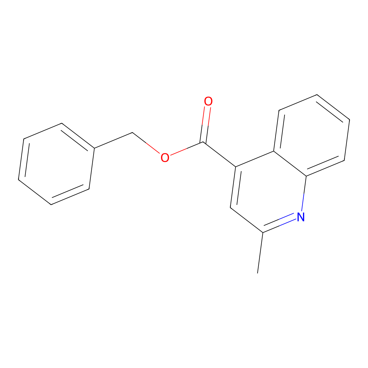 Benzyl 2-methylquinoline-4-carboxylate molecular structure, CAS 404911-00-8