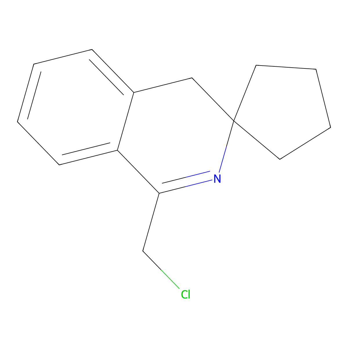 1'-(chloromethyl)-4'H-spiro[cyclopentane-1,3'-isoquinoline] molecular structure, CAS 404912-93-2